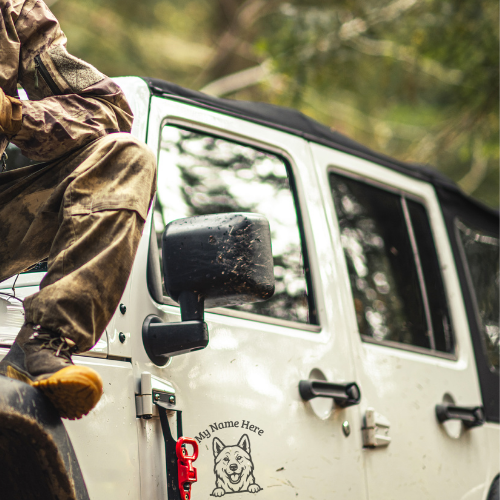 Akita Inu Sticker with Name | Personalized Vinyl Decal for Car, Laptop or Window