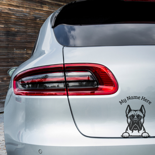 Cane Corso Sticker with Name | Personalized Dog Vinyl Decal for Car, Laptop or Window